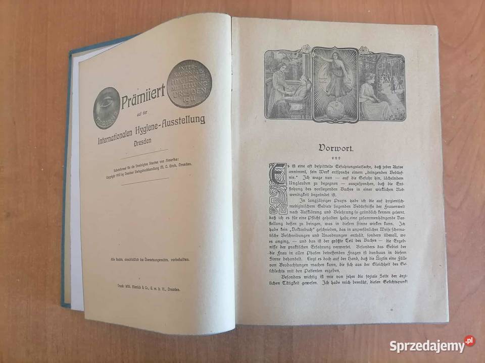Stara Książka Domowa Lekarka 1921 Wałbrzych