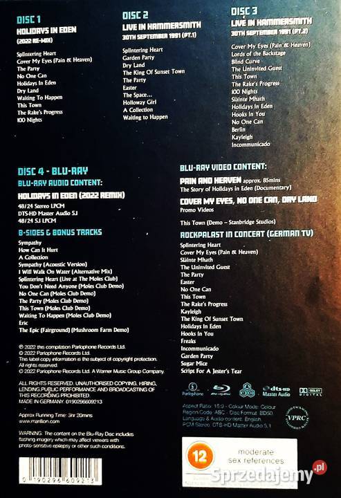 Unikatowy 4 Płytowy Album 3 Cd1 Blu Ray koncert 3 i więcej Płyty i kasety Chorzów