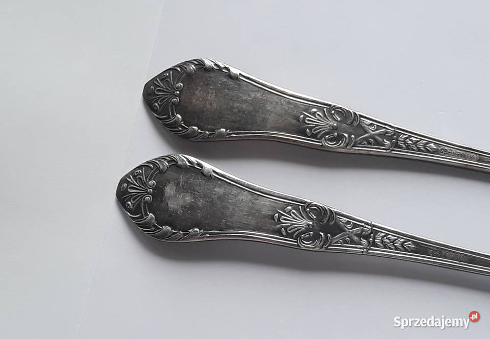 Posrebrzane widelce serwingowe do wędlin mięs 2 Dąbrowa Górnicza sprzedam