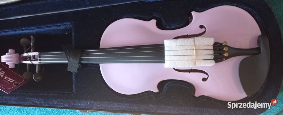 Skrzypce róż fiolet pastelowe dziewczynki 14 z Tyczyn