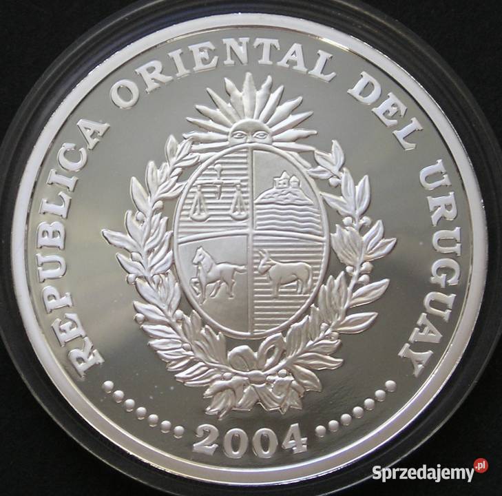 URUGWAJ 1000 PESOS 2004 MŚ 2006 NIEMCY SREBRO łódzkie