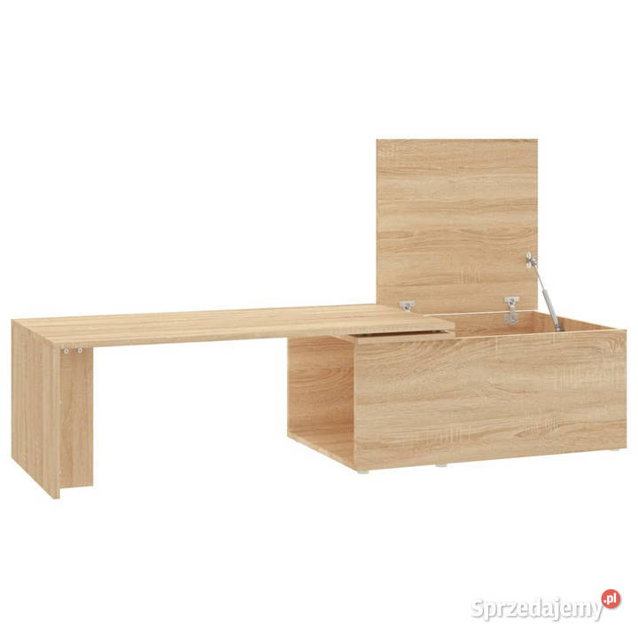 Stolik kawowy dąb sonoma 150x50x35 materiał
