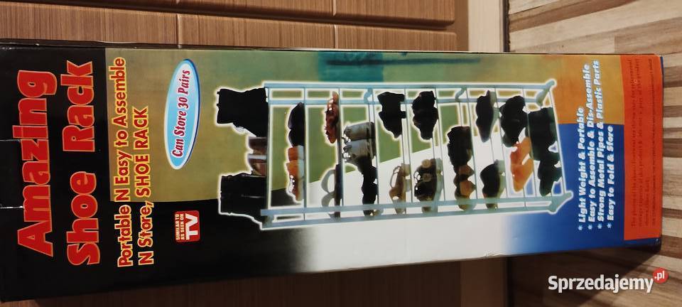 Składany stojak na buty w którym zmieści się 30