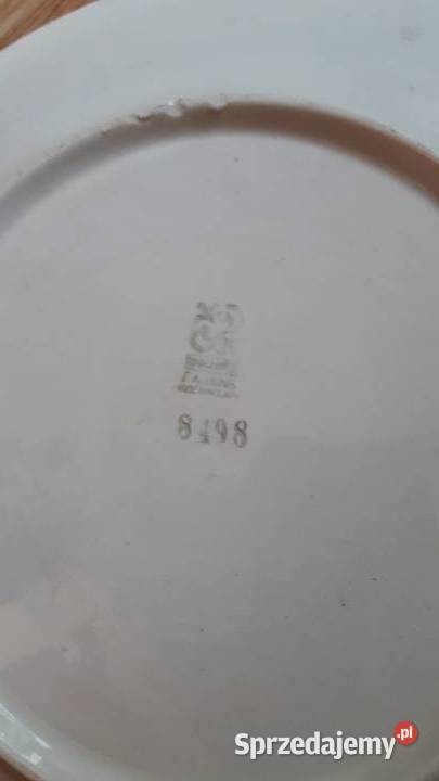 028Półmisek owalnookrągły sygnowany Włocławek z kujawsko-pomorskie Bydgoszcz
