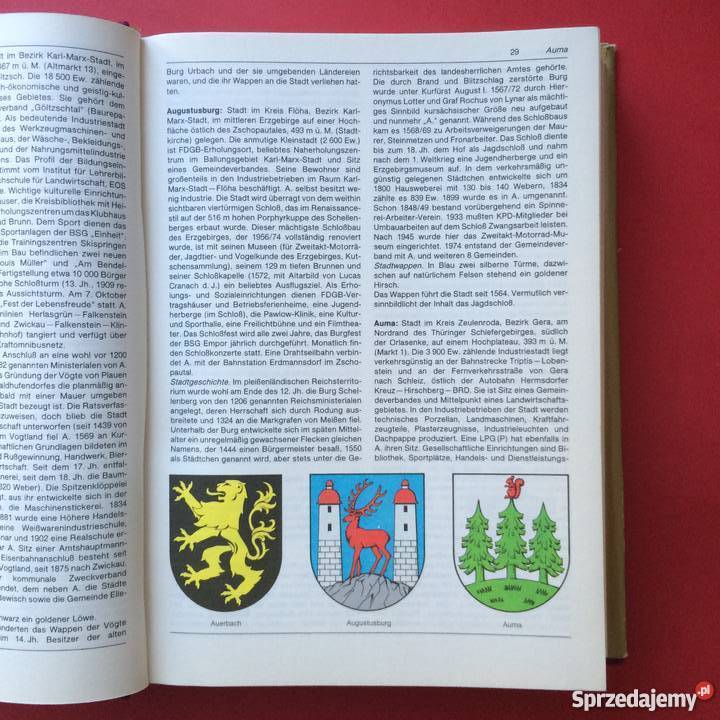Lexikon Stdte und Wappen der DDR Antykwariat Szczecin