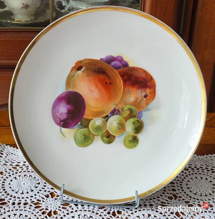 Paul Muller talerz z owocami z 1920 Gdańsk