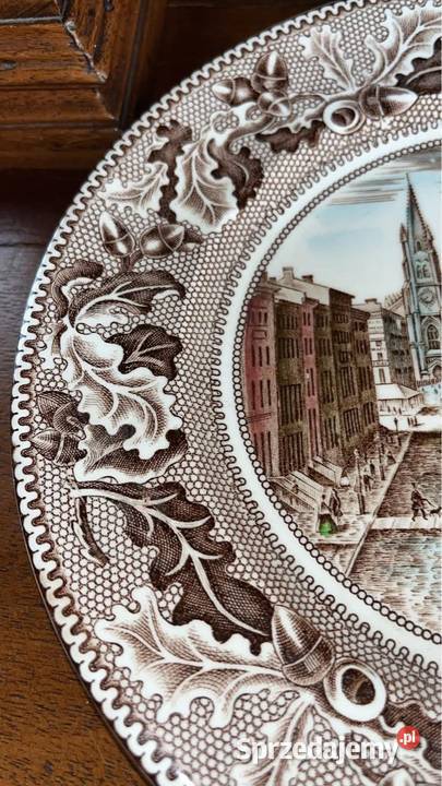 Patera talerz Historyczna ulica Wall Street York pomorskie