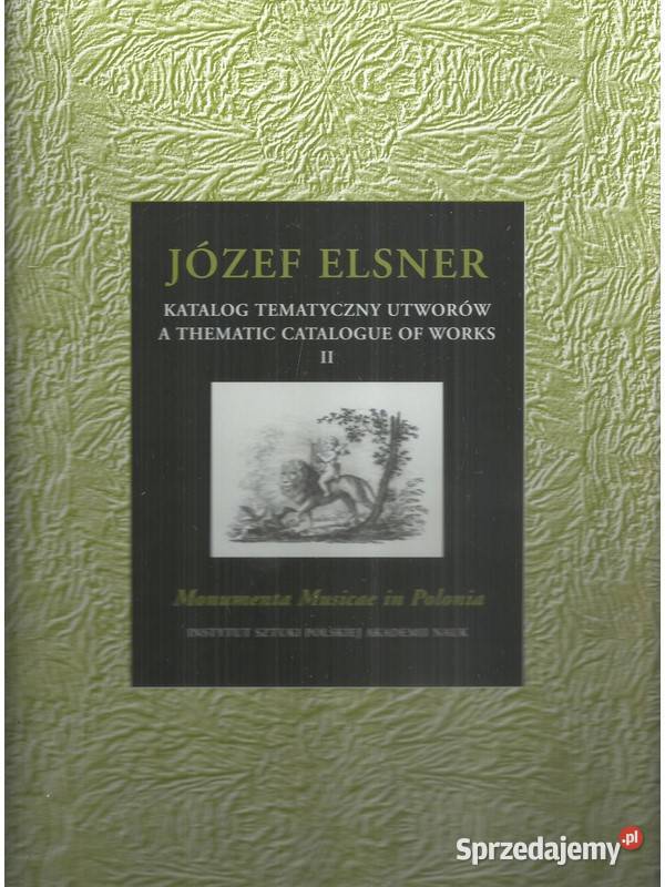 Józef Elsner Katalog tematyczny utworów A