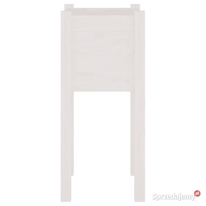 Donice ogrodowe 2 białe 31x31x70 drewno sosnowe mazowieckie Warszawa sprzedam
