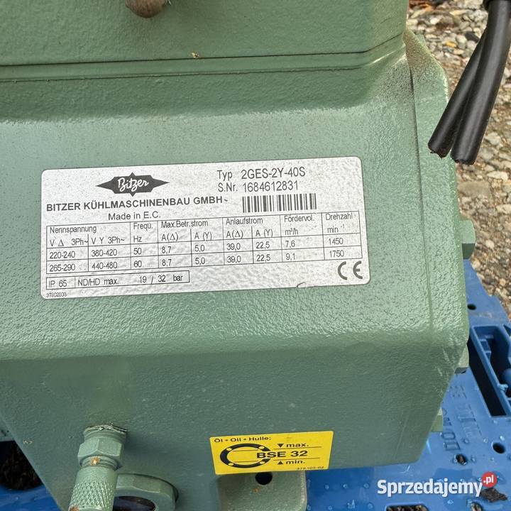 Sprężarka Bitzer 2GES2Y40S 76 mh Paczków