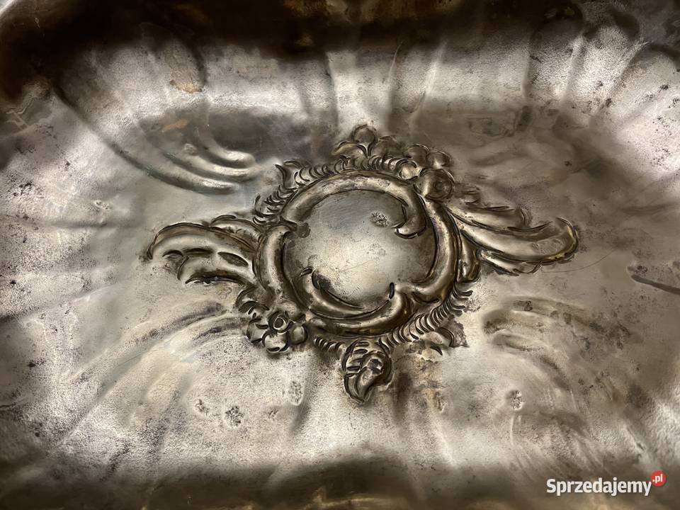 Stara piękna patera z mosiądzu Łódź sprzedam