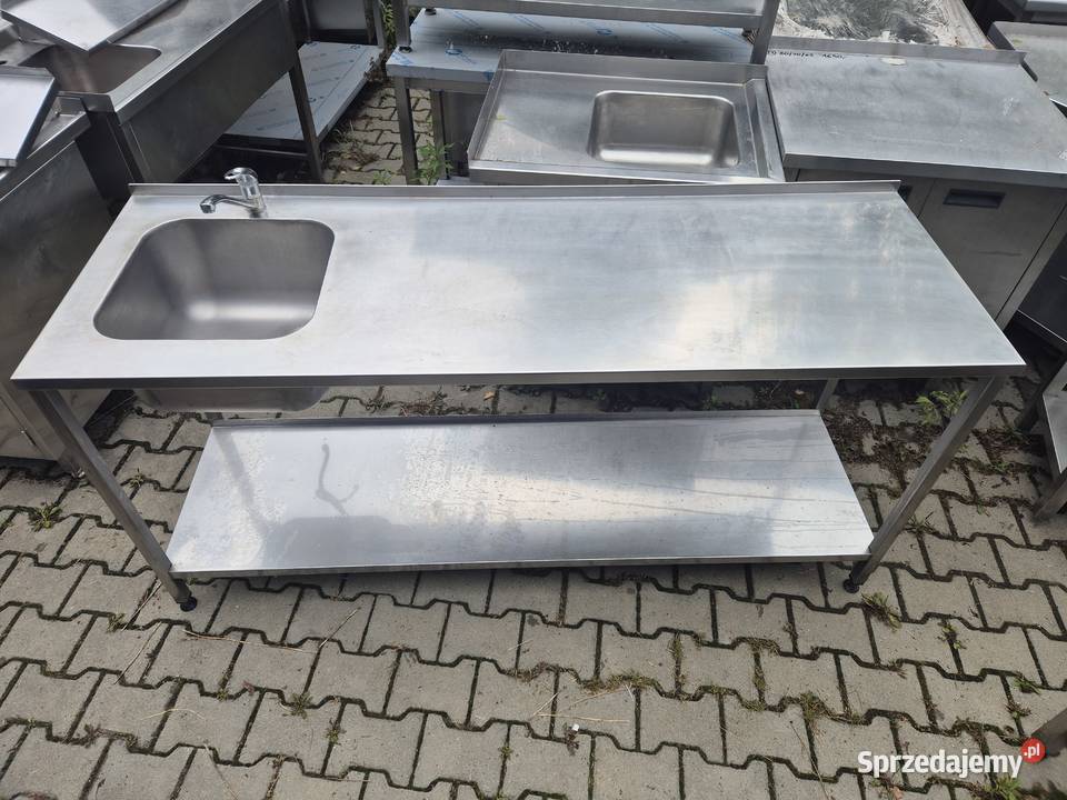 Zlew Gastronomiczny 1 Komorowy z Półką 1806085 B Gastronomia Ostrów Wielkopolski sprzedam