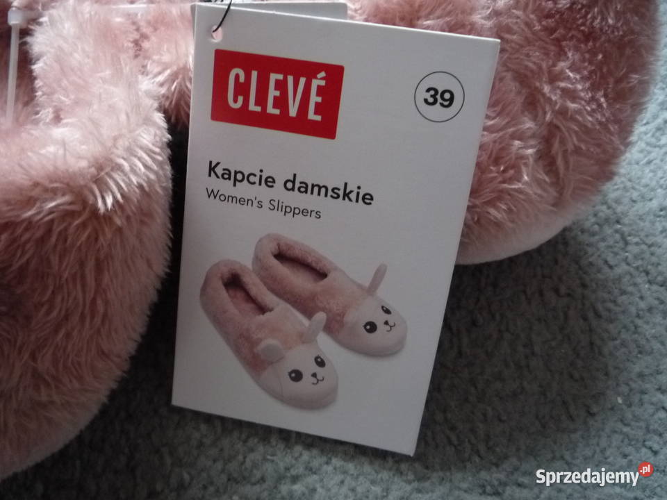 Cleve Kapcie damskie r 39 Różowe Ciepłe Lekkie inna Balerinki Szczecin sprzedam