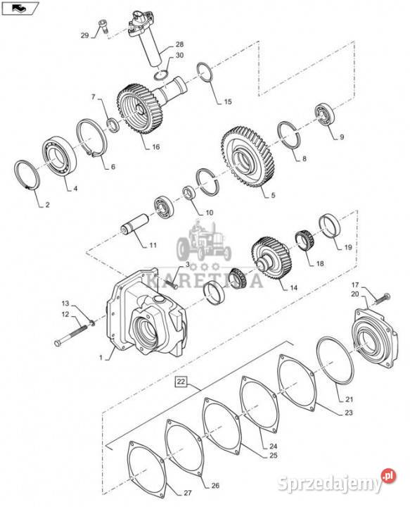 Holland T6090 Koło zębate 84264044 Pozostałe sprzedam