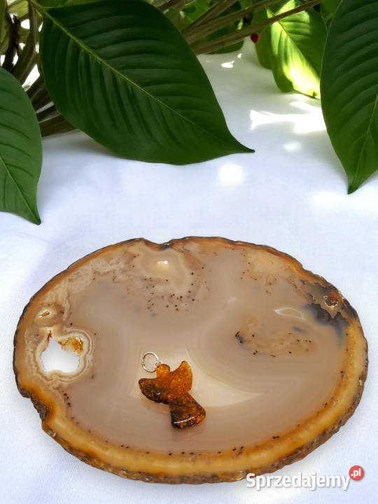 Zawieszka wisiorek z bursztynu bursztyn bałtycki Warszawa