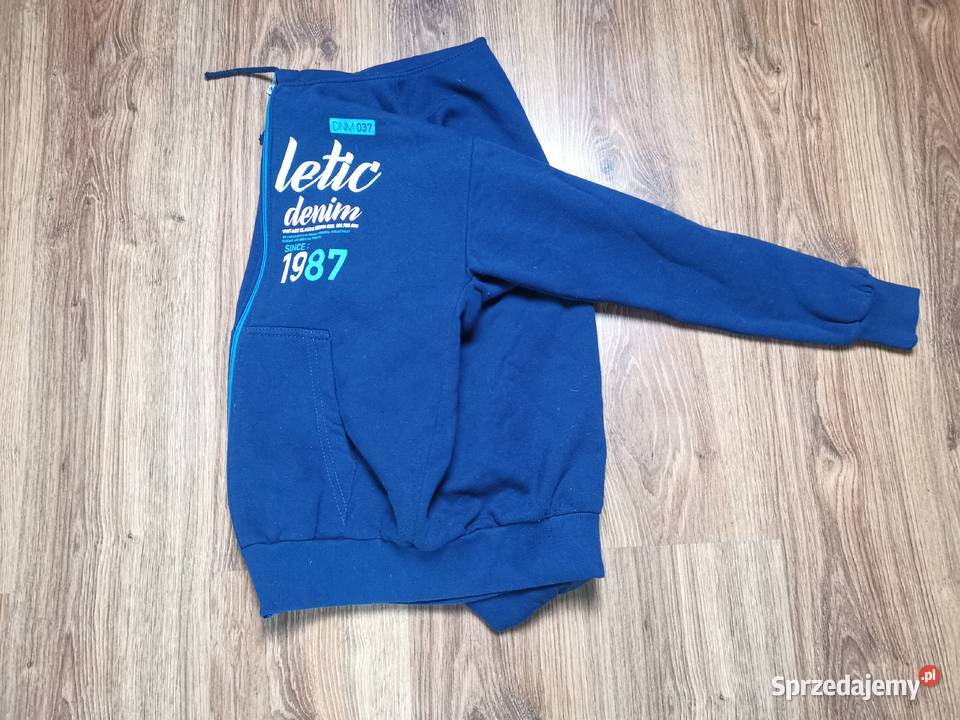 Bluza sportowa bawełniana niebieska Inczew