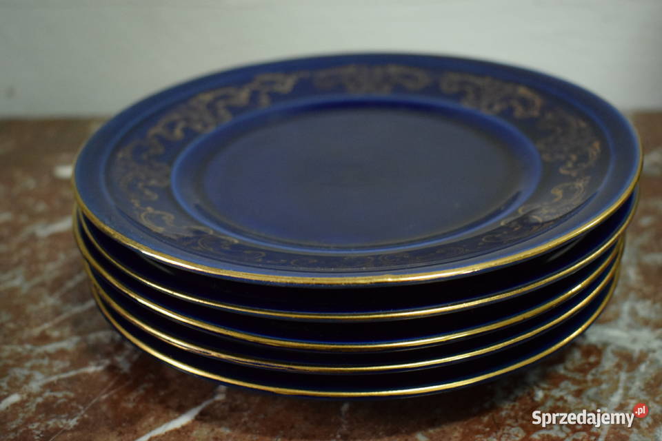 Kobaltowe talerzyki