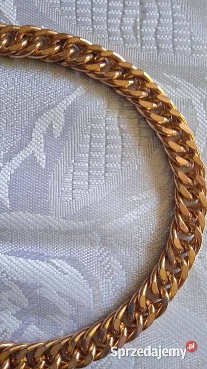 POZŁACANY ŁAŃCUSZEK M ESKI PANCERKA ZŁOCONA Piła