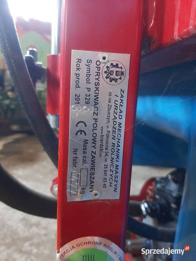 Opryskiwacz Biardzki 600l 12m belka Cierno-Zaszosie sprzedam