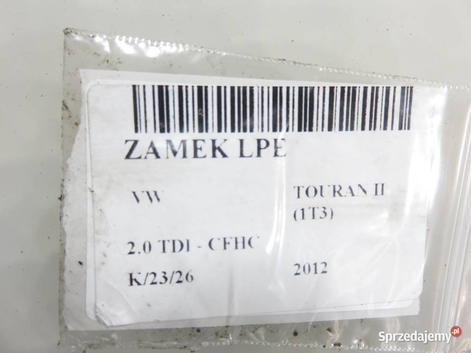 ZAMEK LEWY PRZEDNI VW TOURAN II 1T3 3D1837015AS