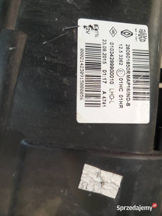 Reflektor lewy Clio 4 orginalny Rzeszów