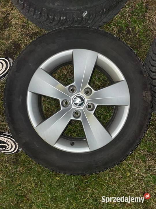 Koła aluminiowe Skoda R16 opony całorczne Ostrołęka