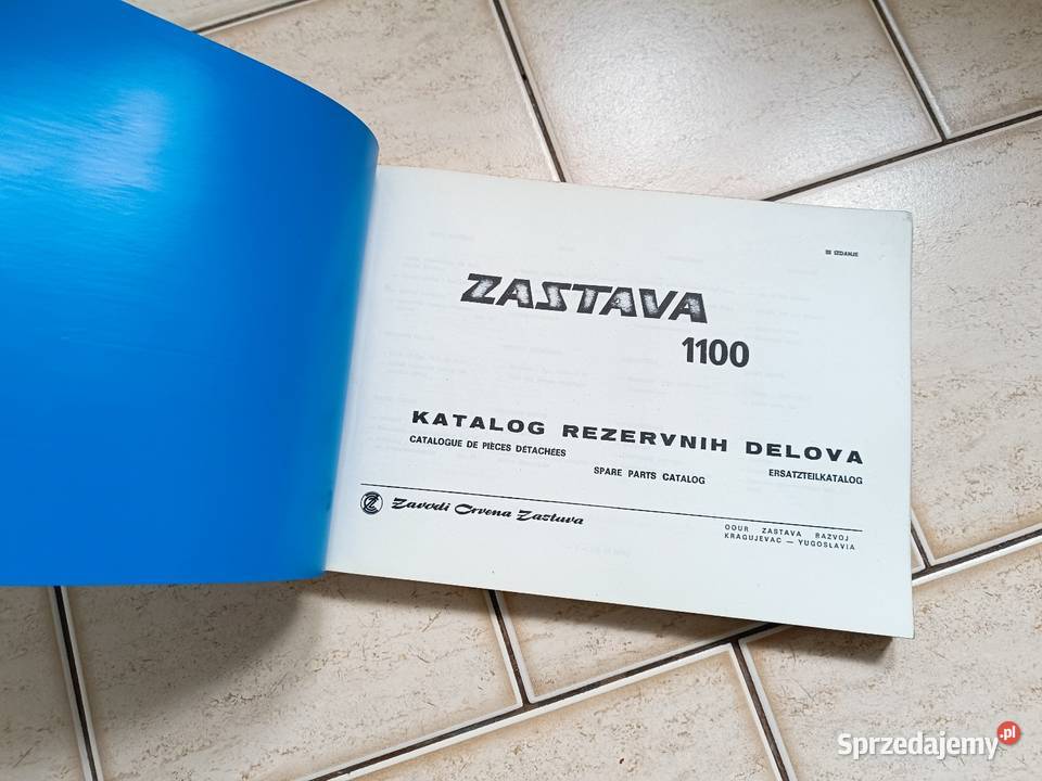 Zastava katalog części zamiennych 1976r Rok wydania 1976 sprzedam