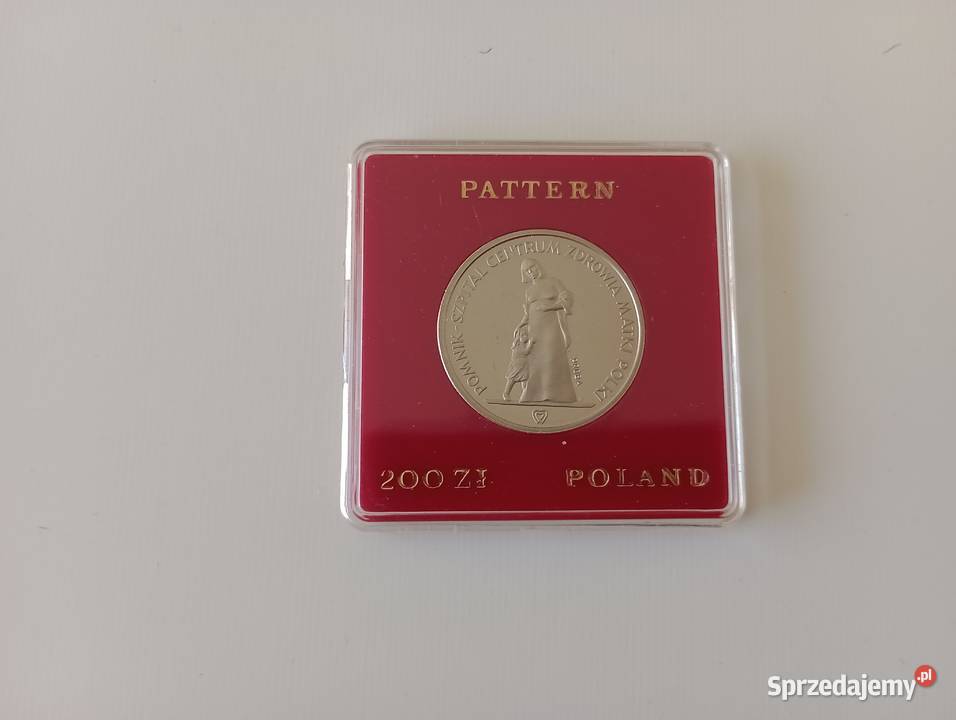 Moneta 200 1985r Pomnik szpital Centrum zdrowia wielkopolskie sprzedam