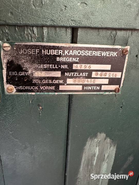 Przyczepa towarowa 750 1958 Krotoszyn sprzedam