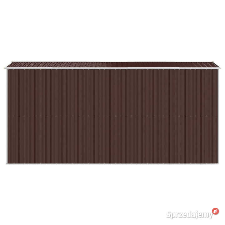 Szopa ogrodowa ciemny brąz 192x440x223 stal Warszawa