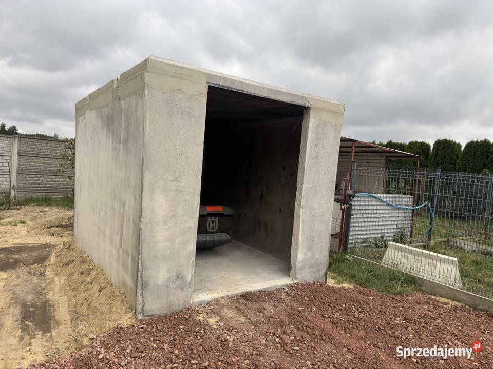 Moduł domek betonowy na rower traktorek kosirke mazowieckie