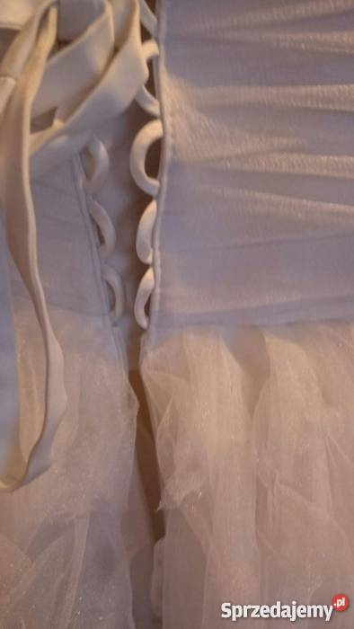 Suknia ślubna rozmiar SM sznurowana Czeladź