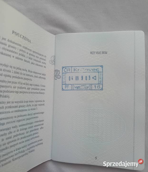 Paszport RP 19952005 Nieaktualny
