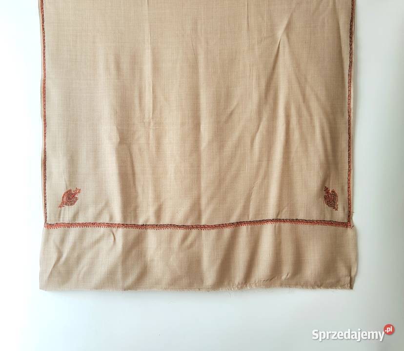 Szal orientalny indyjski haftowany haft paisley Uniseks Szczecin