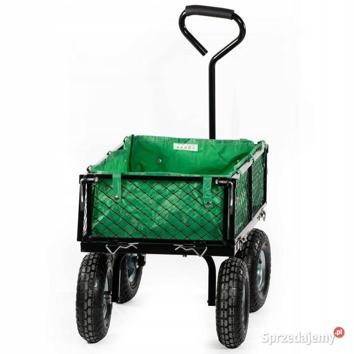 DUŻY WÓZEK OGRODOWY 120L Mocna STALOWA Ogród
