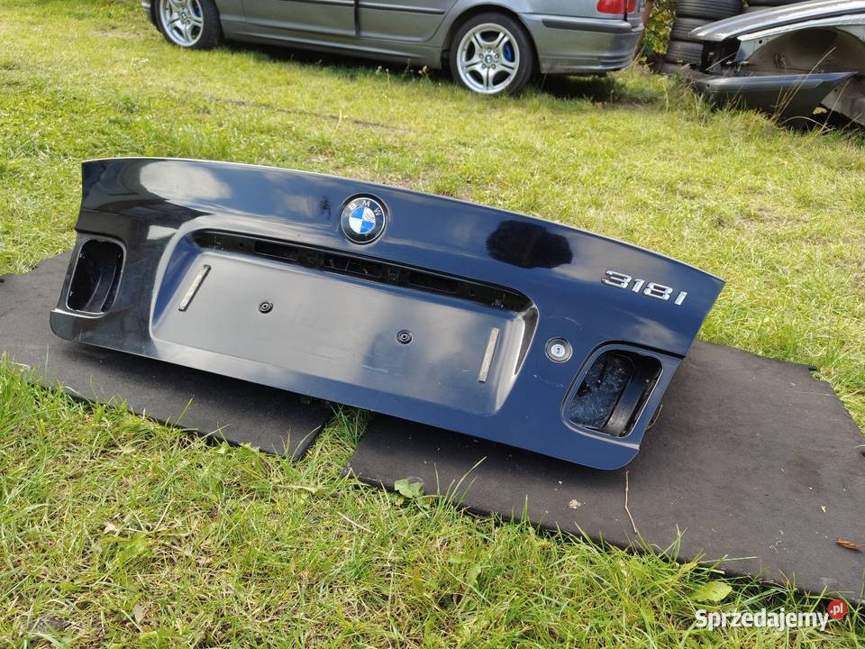 Bmw e46 sedan tylna klapa czarna schwarz2 Bez Klapy bagażnika
