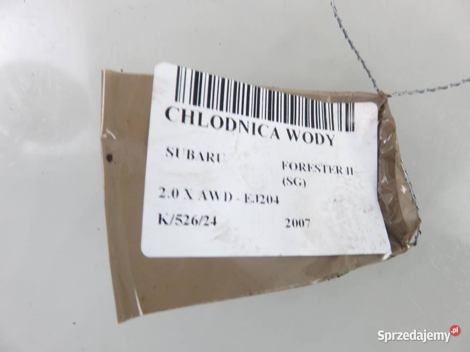 CHŁODNICA WODY SUBARU FORESTER II 20 sprzedam