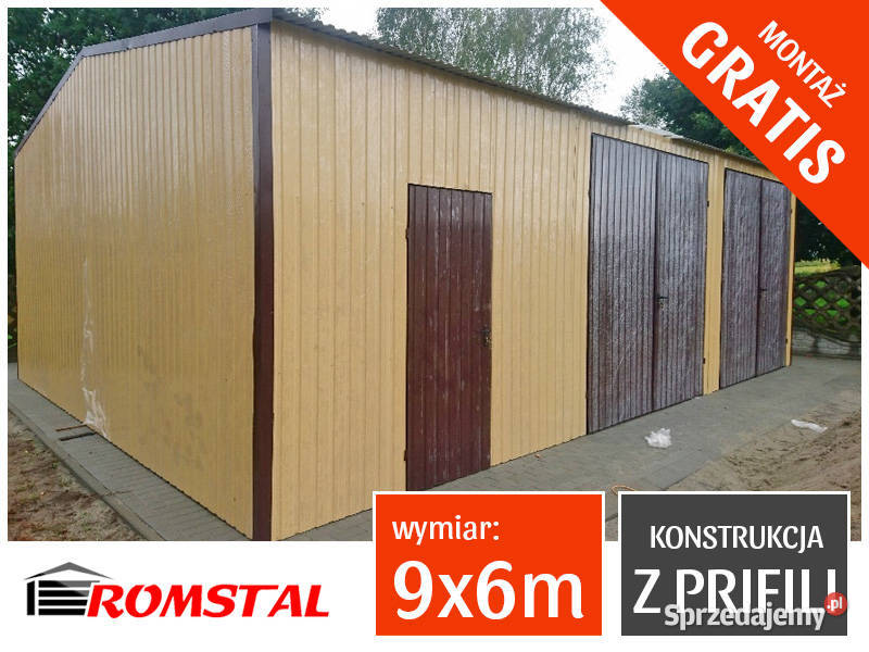 Duży Garaż Blaszany Hala Magazynowa Wiata Cybinka