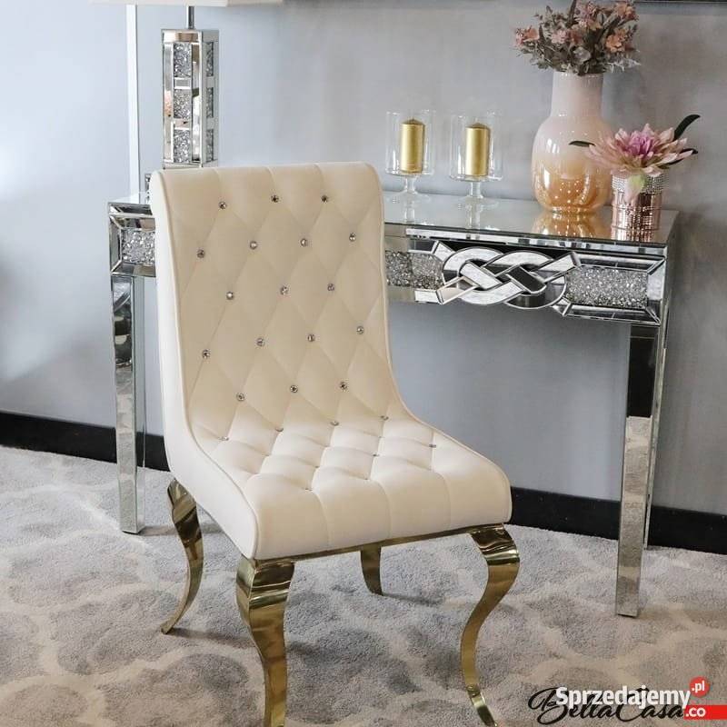 Krzesła glamour Hamilton Gold Tapicerowane RÓŻNE mazowieckie Warszawa