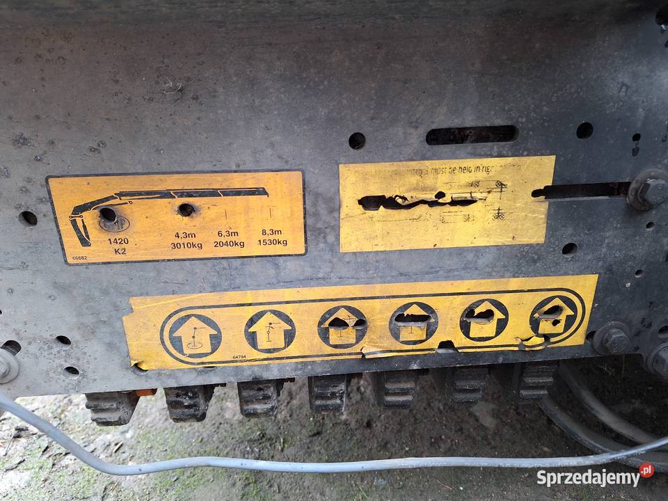 HMF 1420K2 Hiab Palfinger Effer Fassi automatyczna Dźwigi samochodowe Białystok