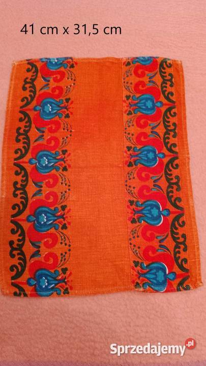 Stare lniane serwetki Tkaniny Częstochowa