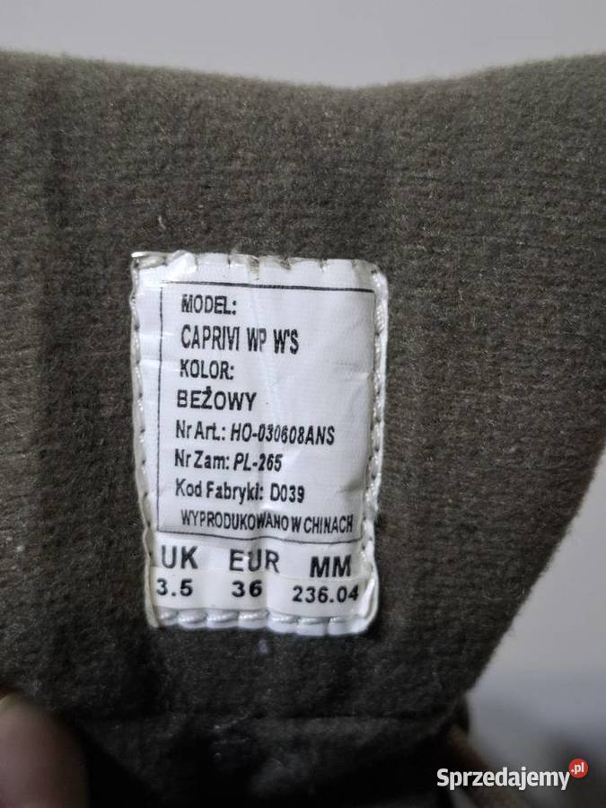 Buty trekkingowe 36 ocieplane górskie