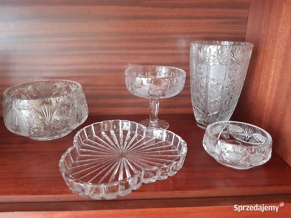 Szkło kryształy porcelana lubelskie Nałęczów
