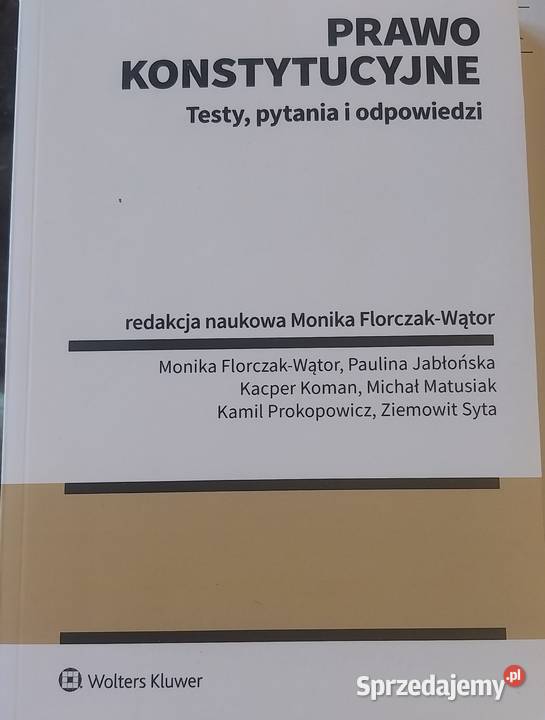 Prawo Konstytucyjne Testypytania i odpowiedzi Kraków