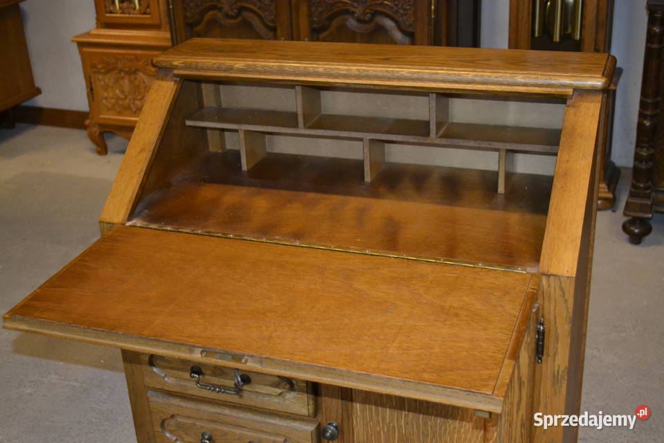 komoda sekretarzyk stylowy dąb Będzin