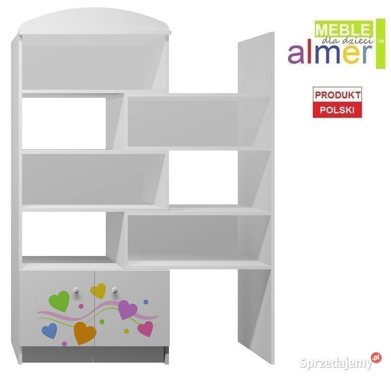 KOLOROWE SERCA 1 N37 regał z regulacją dziecięcy Jaworzno