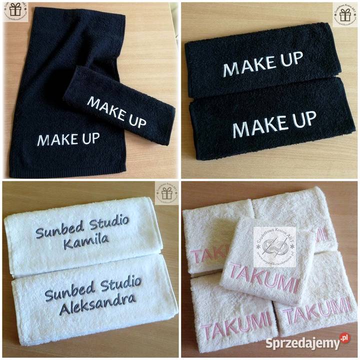 Ręcznik kosmetyczny z LOGO FIRMY salon piękności sprzedam
