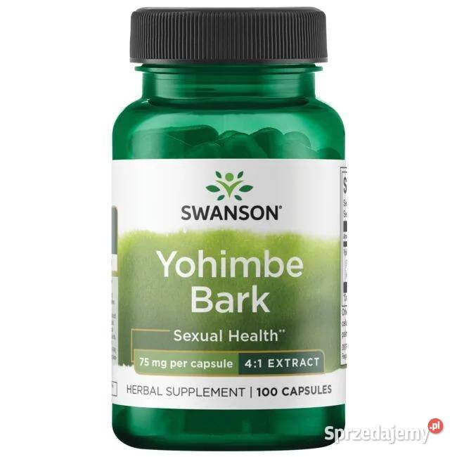 SWANSON YOHIMBE BARK 75mg 100k ODCHUDZANIE Poznań