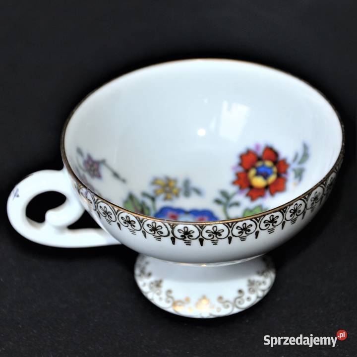 Filiżanka mokka Suhl Erdmann Schlegelmilch 1891r Porcelana i szkło mazowieckie Warszawa