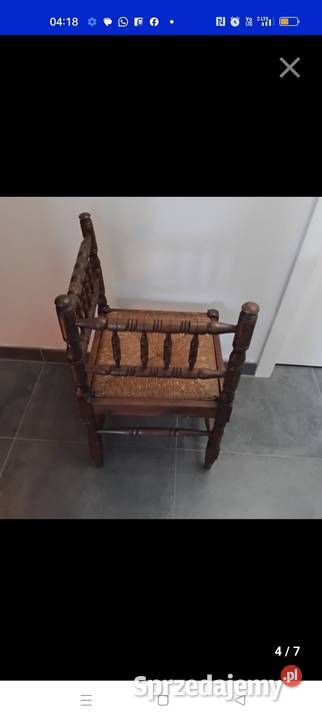 KRZESŁA NAROŻNE Antyki, Sztuka, Kolekcje